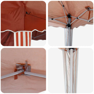vidaXL Pop-Up Party Tent Terracotta 195 x 195 x 245 cm