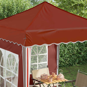 vidaXL Pop-Up Party Tent Terracotta 195 x 195 x 245 cm
