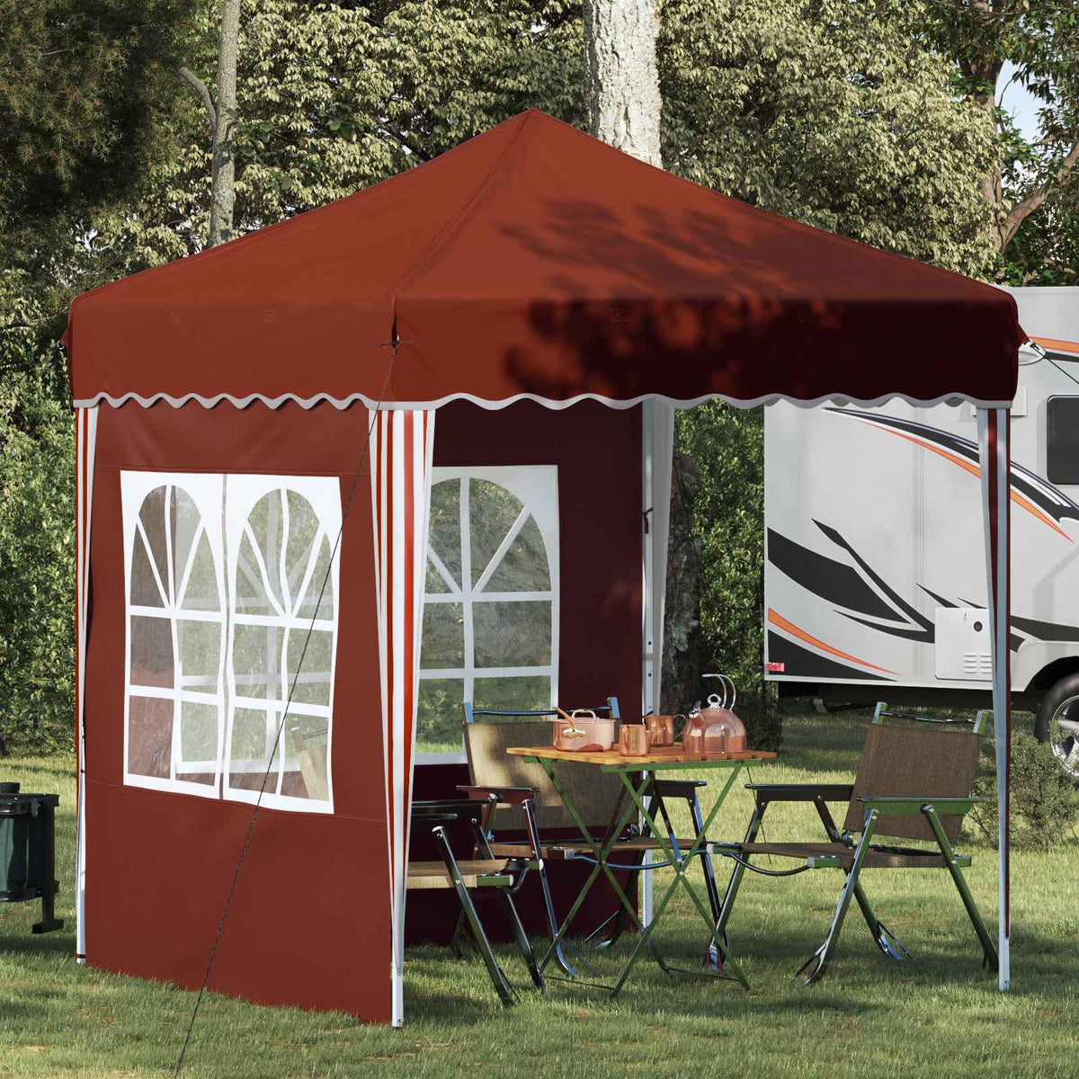 vidaXL Pop-Up Party Tent Terracotta 195 x 195 x 245 cm