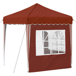 vidaXL Pop-Up Party Tent Terracotta 195 x 195 x 245 cm
