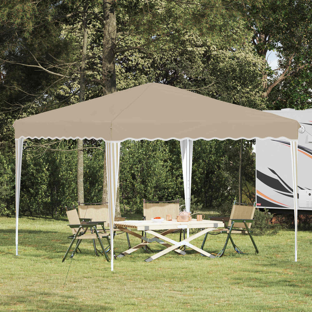 vidaXL Pop-Up Party Tent Cream 288 x 288 x 245 cm Oxford Fabric