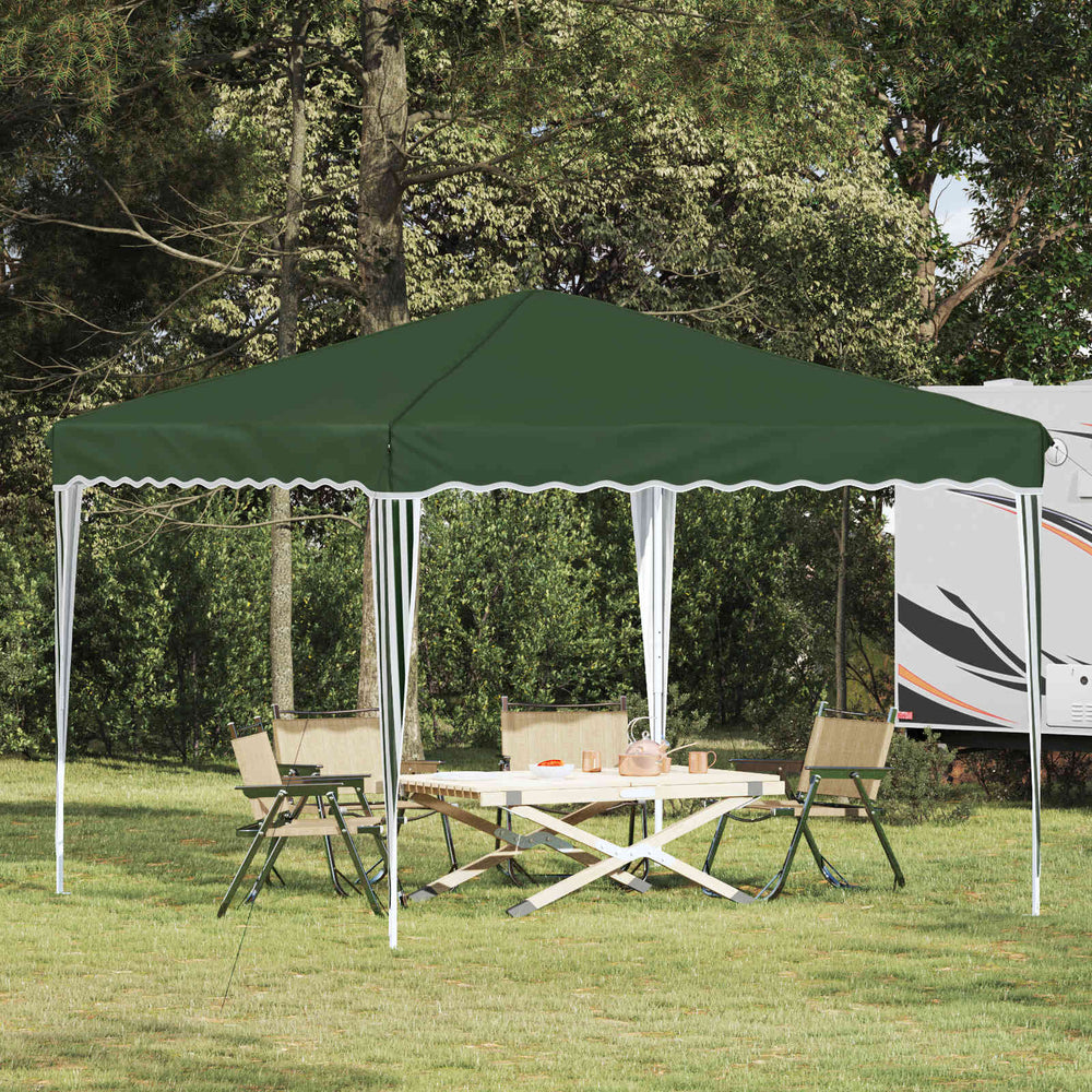 vidaXL Pop-up Party Tent Green 288 x 288 x 245 cm Oxford Fabric