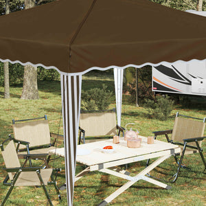 vidaXL Pop-Up Party Tent Taupe 288 x 288 x 245 cm Oxford Fabric