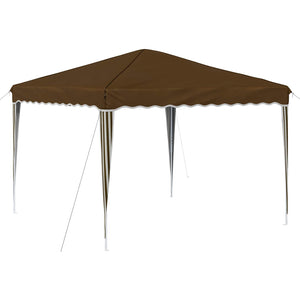 vidaXL Pop-Up Party Tent Taupe 288 x 288 x 245 cm Oxford Fabric