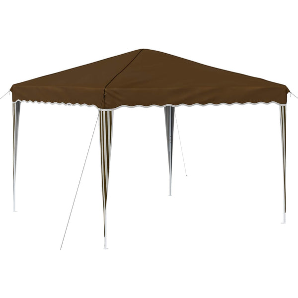 vidaXL Pop-Up Party Tent Taupe 288 x 288 x 245 cm Oxford Fabric
