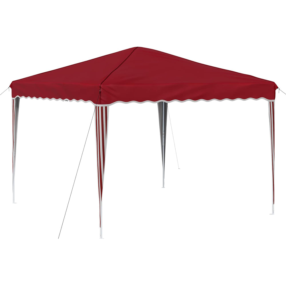 vidaXL Pop-Up Party Tent Burgundy 288 x 288 x 245 cm Oxford Fabric