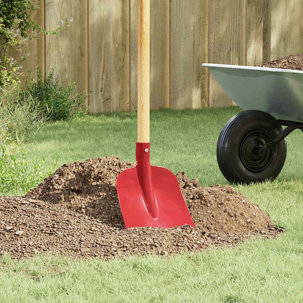 vidaXL Shovel Head Red 32 x 24.5 cm Powder-Coated Steel