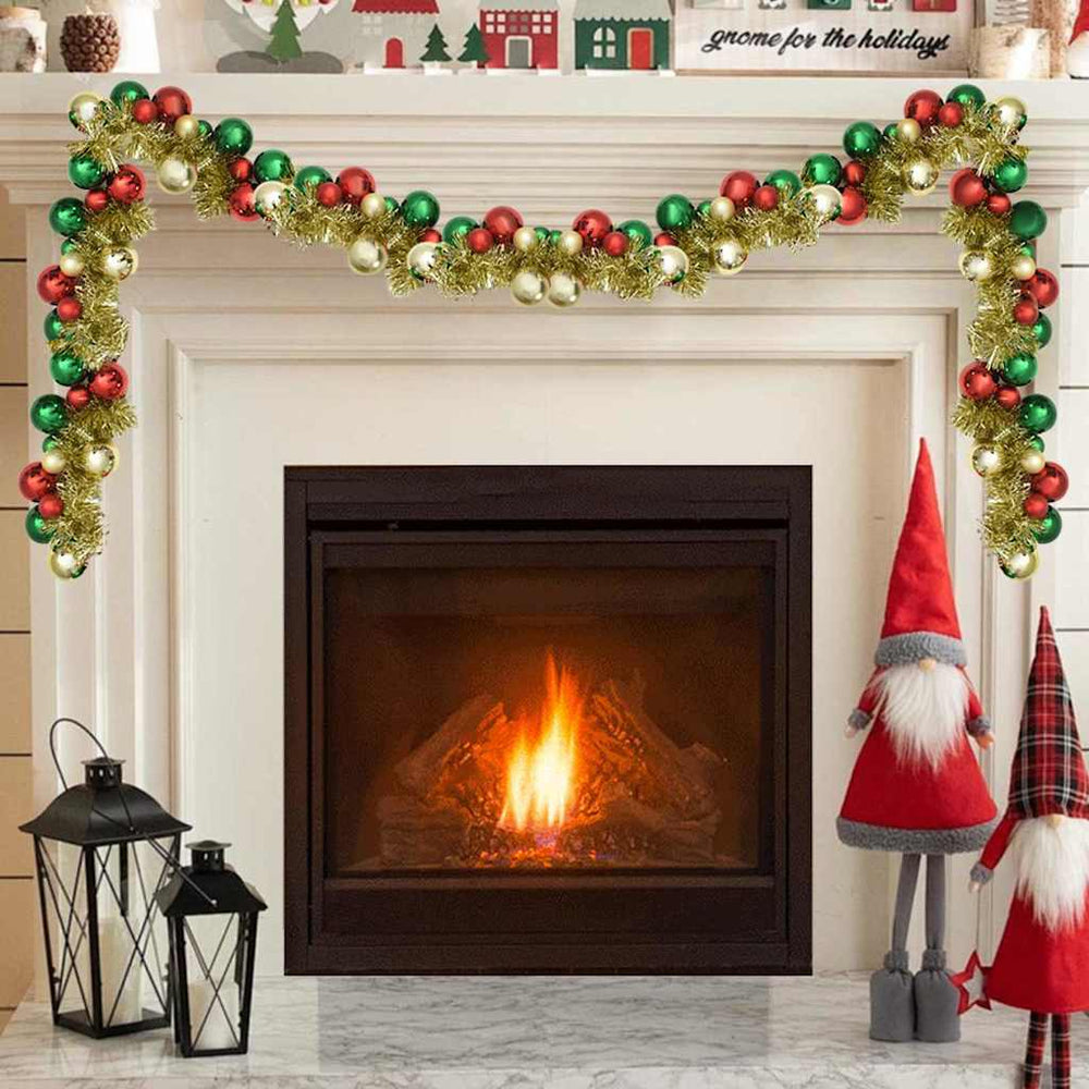 vidaXL Christmas Ball Garland Multicolored 186 cm Polystyrene