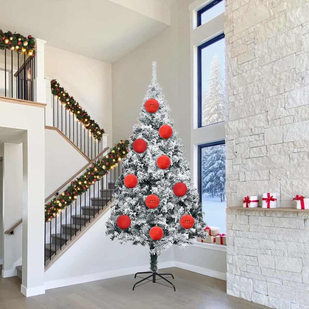 vidaXL Christmas Bauble Set XXL 3 pcs Red Plastic