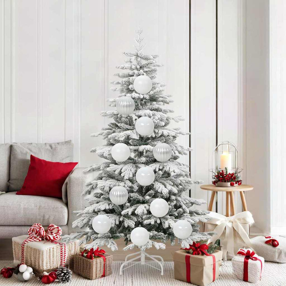 vidaXL Christmas Ball Set XL 9 pcs White Plastic