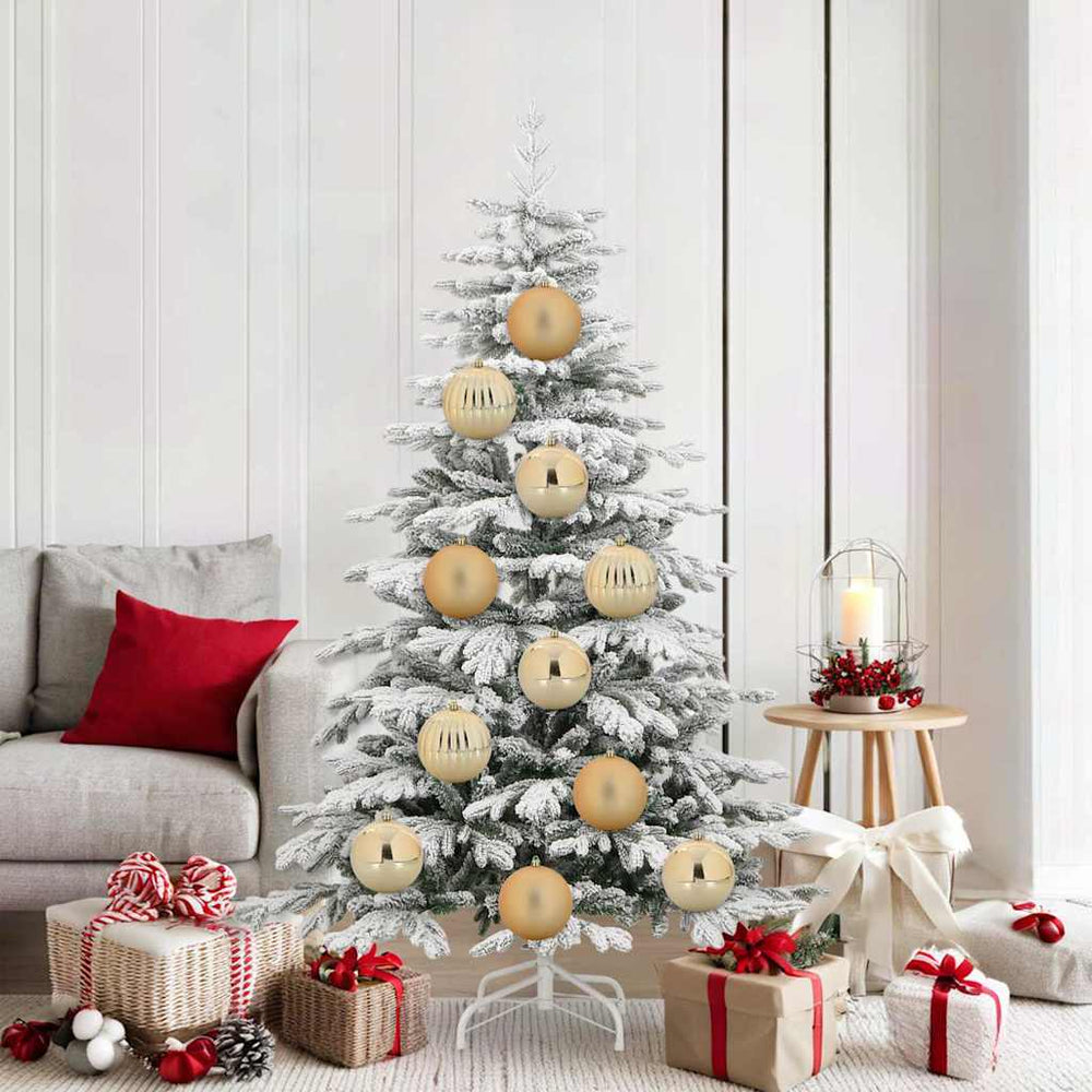 vidaXL Christmas Ball Set XL 9 pcs Gold Plastic