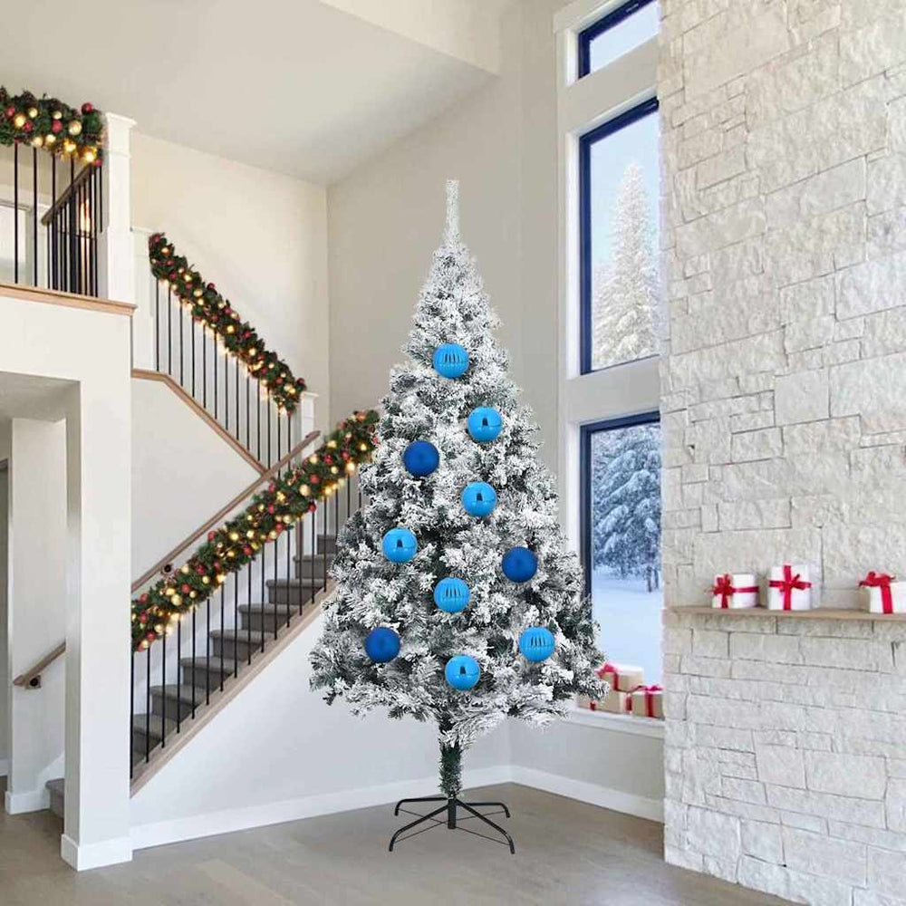 vidaXL Christmas Tree Bauble Set XXL 4 pcs Blue Plastic