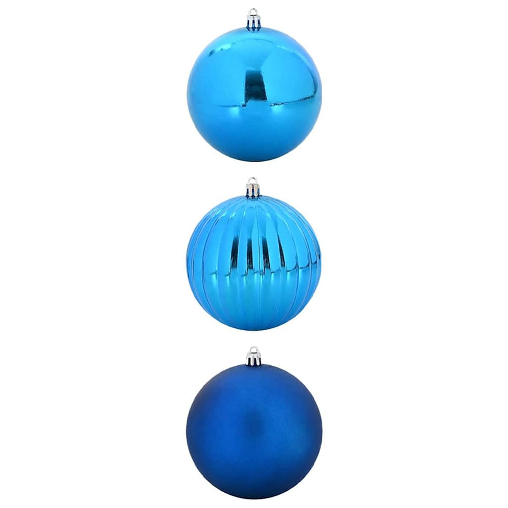 vidaXL Christmas Baubles Set XXL 3 pcs Blue Plastic
