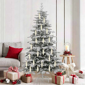 vidaXL Christmas Spiral Ball Ornament 40 pcs Gold Plastic