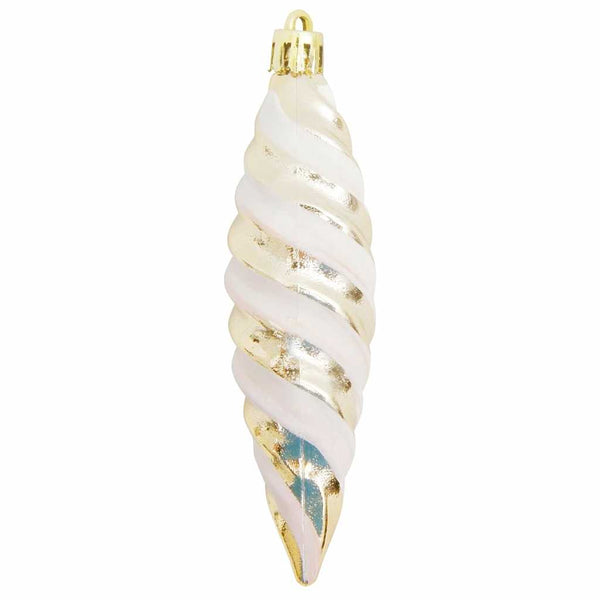 vidaXL Christmas Spiral Ball 40 pcs Champagne Plastic