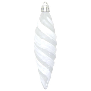 vidaXL Christmas Spiral Ball 40 pcs White Plastic