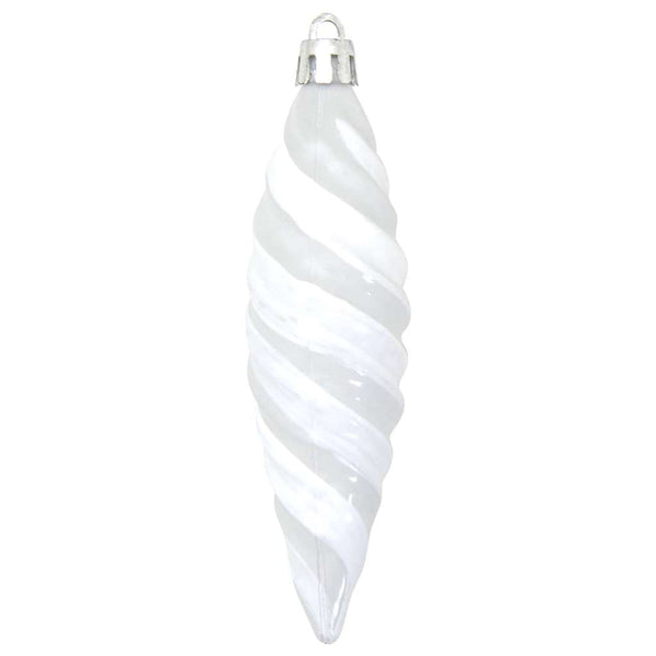 vidaXL Christmas Spiral Ball 40 pcs White Plastic