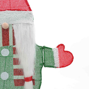 vidaXL Light-Up Gnome with 60 Warm White LEDs 71 x 64 cm Lame Fabric
