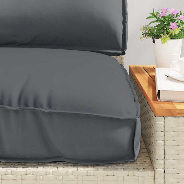 vidaXL Cushion Set 3 pcs Anthracite Oxford Fabric