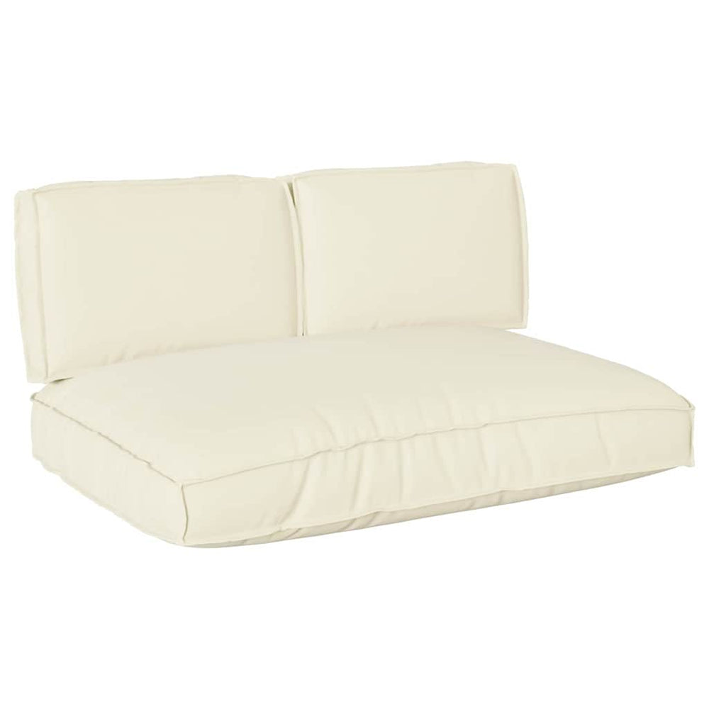 vidaXL Cushion Set 3 pcs Cream Oxford Fabric