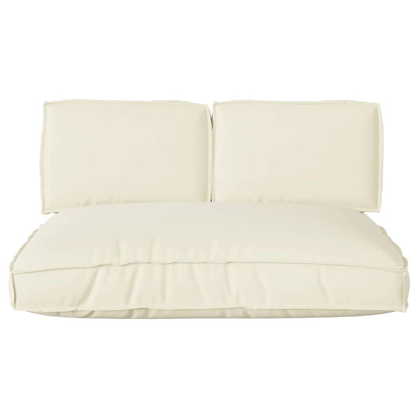 vidaXL Cushion Set 3 pcs Cream Oxford Fabric