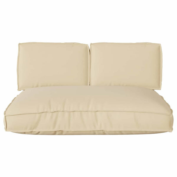 vidaXL Cushion Set 3 pcs Beige Oxford Fabric
