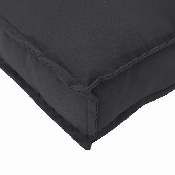 vidaXL Cushion Set 3 pcs Black Oxford Fabric