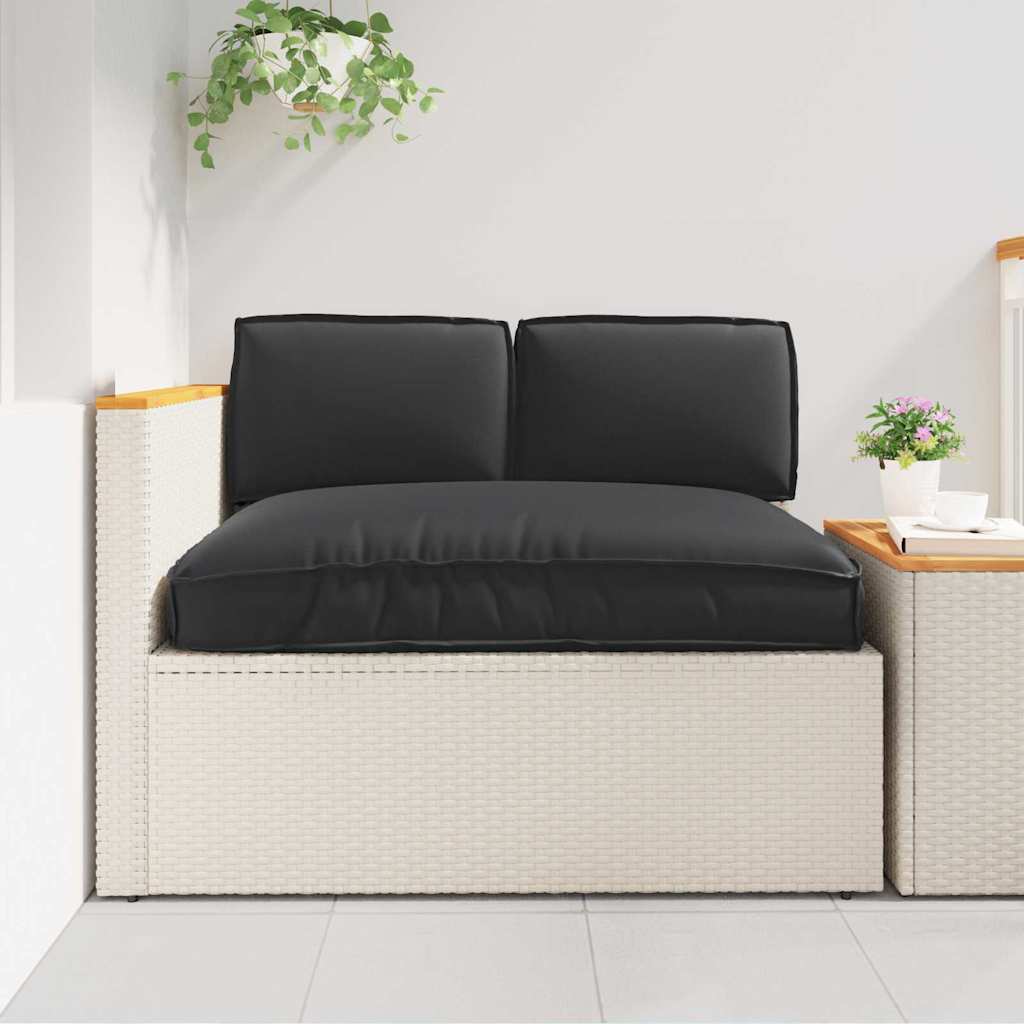 vidaXL Cushion Set 3 pcs Black Oxford Fabric