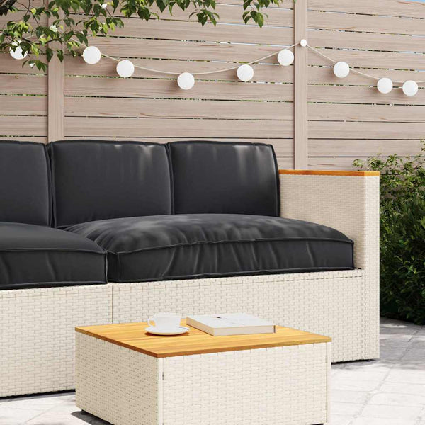 vidaXL Cushion Set 3 pcs Black Oxford Fabric