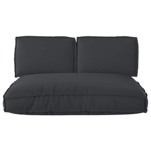 vidaXL Cushion Set 3 pcs Black Oxford Fabric