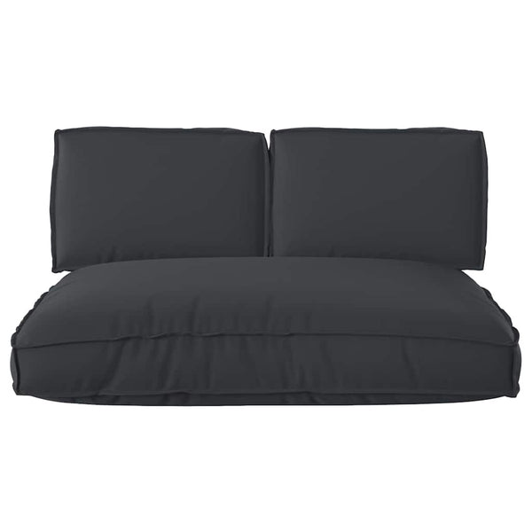 vidaXL Cushion Set 3 pcs Black Oxford Fabric