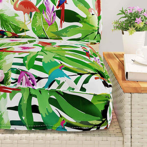 vidaXL Floral Cushion Set 3 pcs Multicolour Oxford Fabric