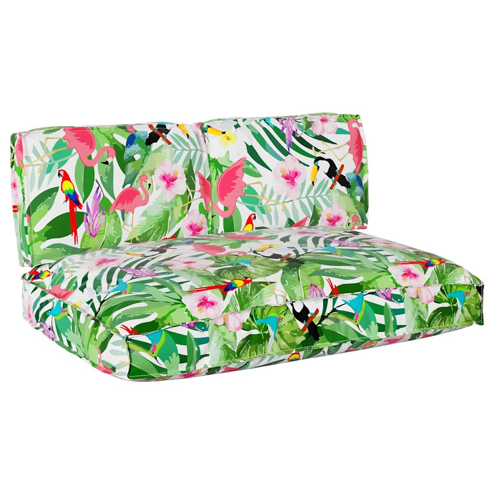 vidaXL Floral Cushion Set 3 pcs Multicolour Oxford Fabric