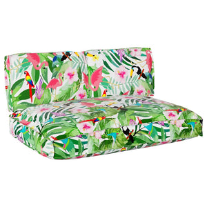 vidaXL Floral Cushion Set 3 pcs Multicolour Oxford Fabric