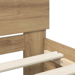 vidaXL Bed Frame Artisan Oak 100 x 200 cm Engineered Wood