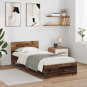 Bettrahmen Altholz 90x200 cm mit Kopfteil