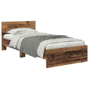 Bettrahmen Altholz 90x200 cm mit Kopfteil