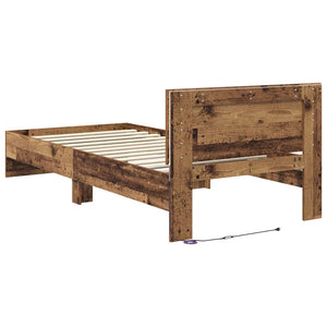 Bettrahmen Altholz 90x190 cm mit Kopfteil