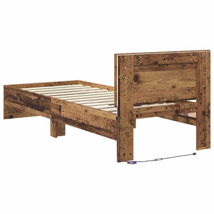 Bettrahmen Altholz 75x190 cm mit Kopfteil