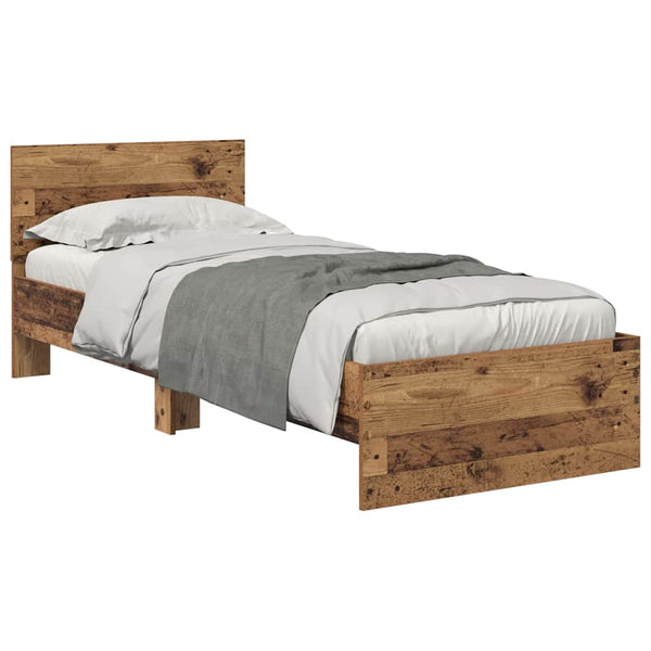 Bettrahmen Altholz 75x190 cm mit Kopfteil