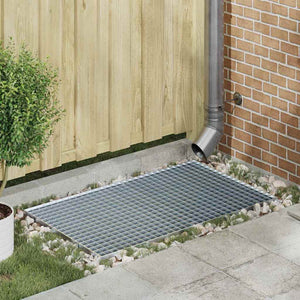 vidaXL Grating Silver 30 x 30 x 2 cm Hot-dip Galvanized Steel