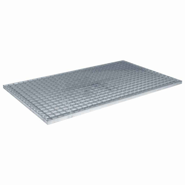 vidaXL Grating Silver 30 x 30 x 2 cm Hot-dip Galvanized Steel