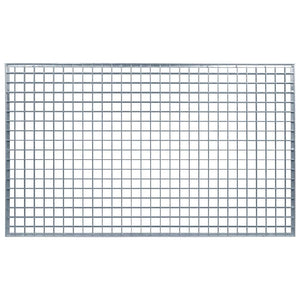 vidaXL Grating Silver 30 x 30 x 2 cm Hot-dip Galvanized Steel