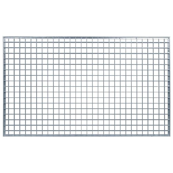 vidaXL Grating Silver 30 x 30 x 2 cm Hot-dip Galvanized Steel