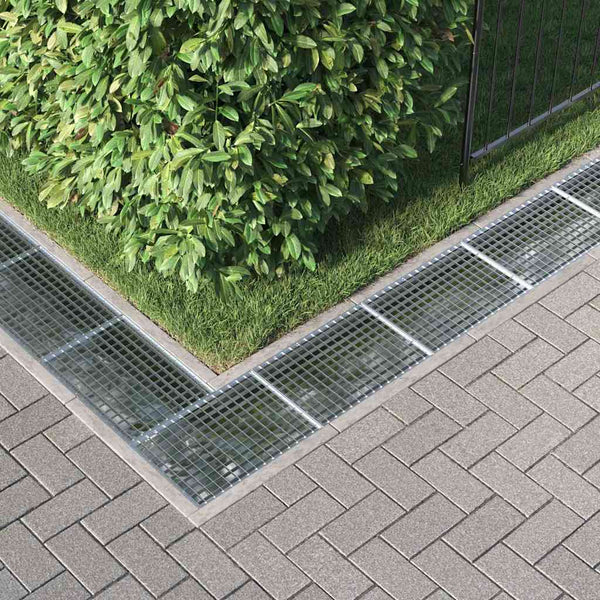 vidaXL Grid Silver 50 x 35 x 2 cm Hot-dip Galvanized Steel