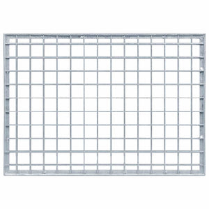 vidaXL Grid Silver 50 x 35 x 2 cm Hot-dip Galvanized Steel