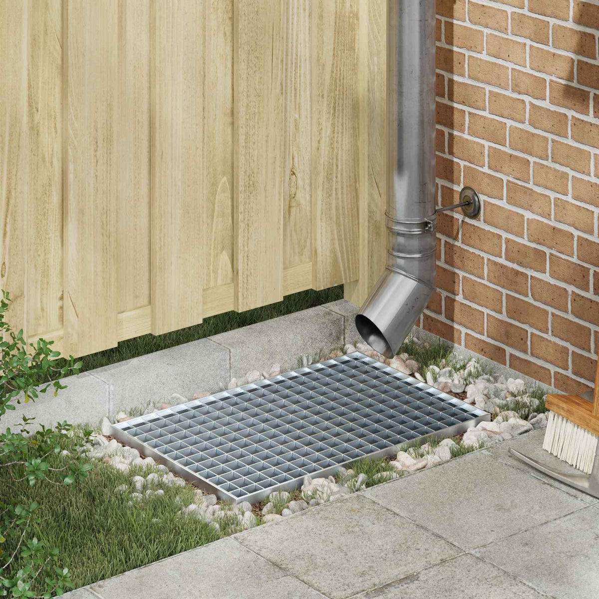vidaXL Grate Silver 60 x 40 x 2 cm Hot-Dip Galvanized Steel