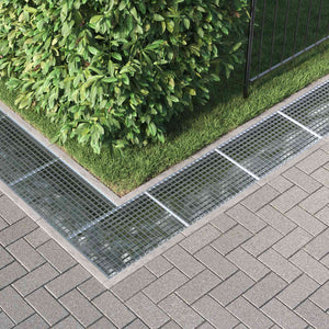 vidaXL Grate Silver 60 x 40 x 2 cm Hot-Dip Galvanized Steel