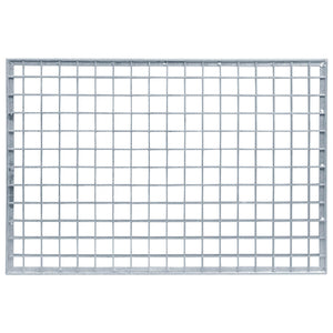 vidaXL Grate Silver 60 x 40 x 2 cm Hot-Dip Galvanized Steel