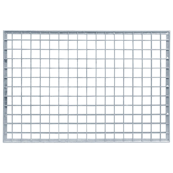 vidaXL Grate Silver 60 x 40 x 2 cm Hot-Dip Galvanized Steel